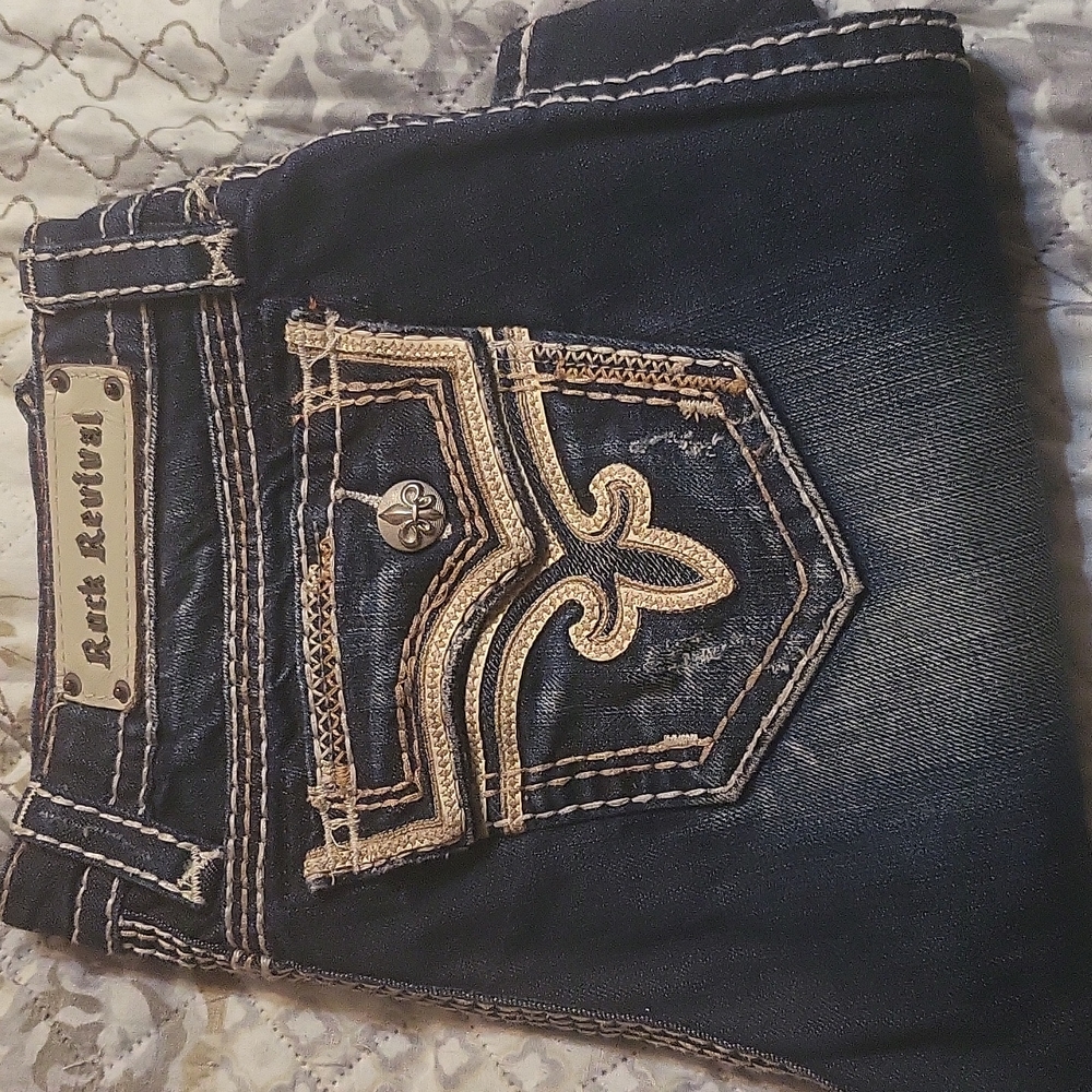 EUC Rock Revival women's easy boot jeans